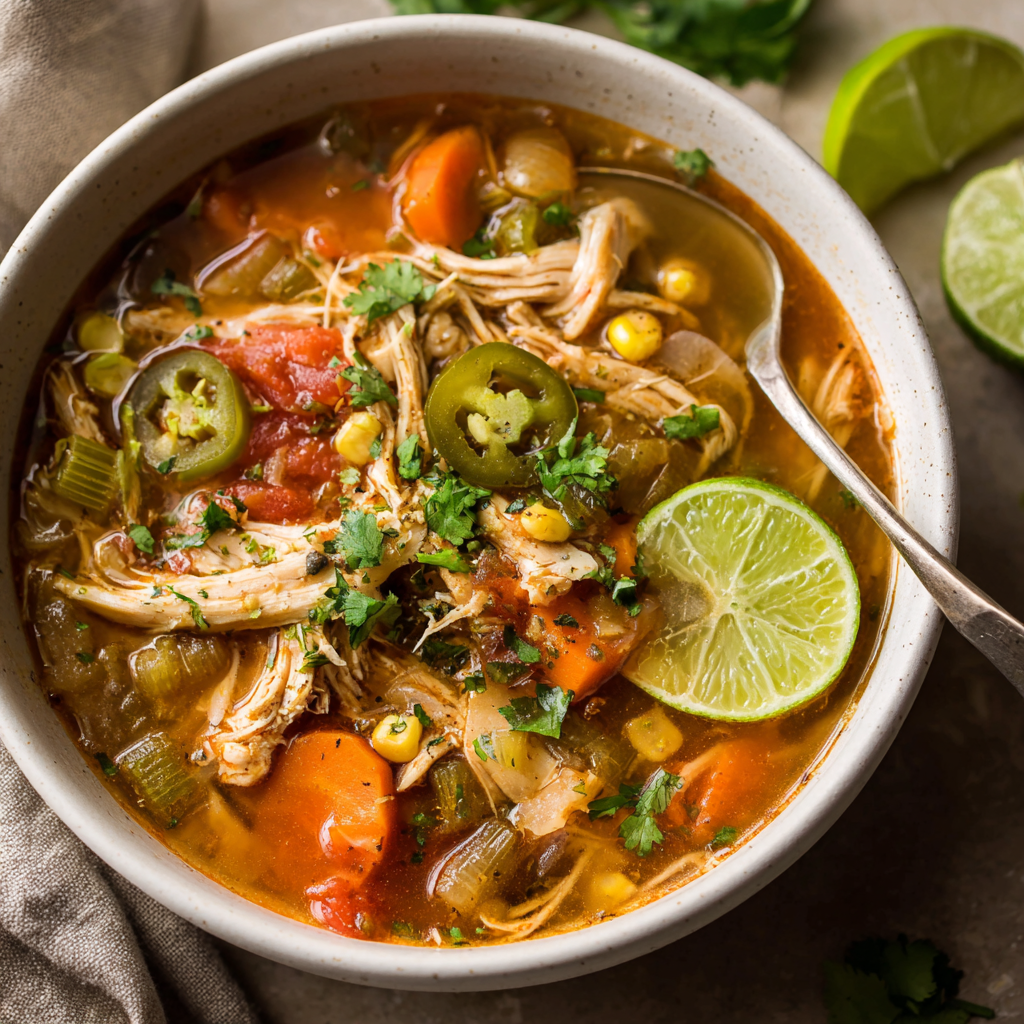 Mexican Chicken Soup : Hearty, Flavorful & Comforting