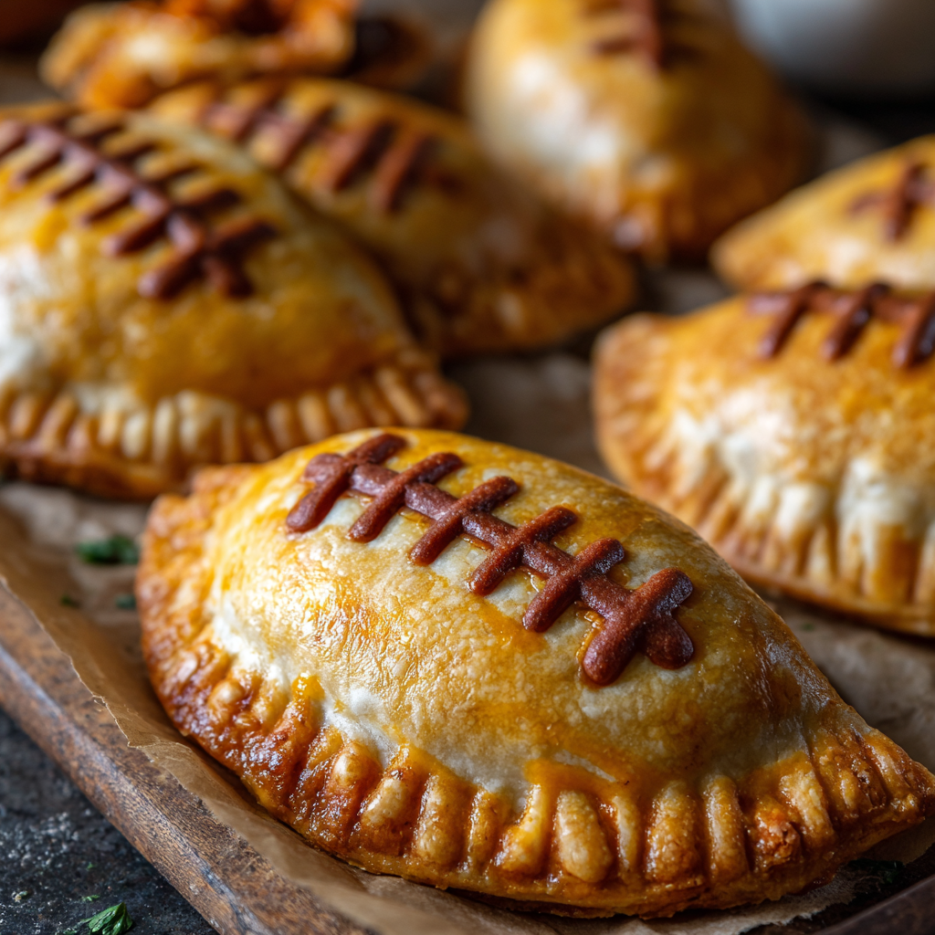 End Zone Empanadas : Football-Shaped Hand Pies for Game Day