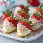 Easter Cheesecake-Stuffed Strawberries : A Fresh & Festive Bite-Sized Treat