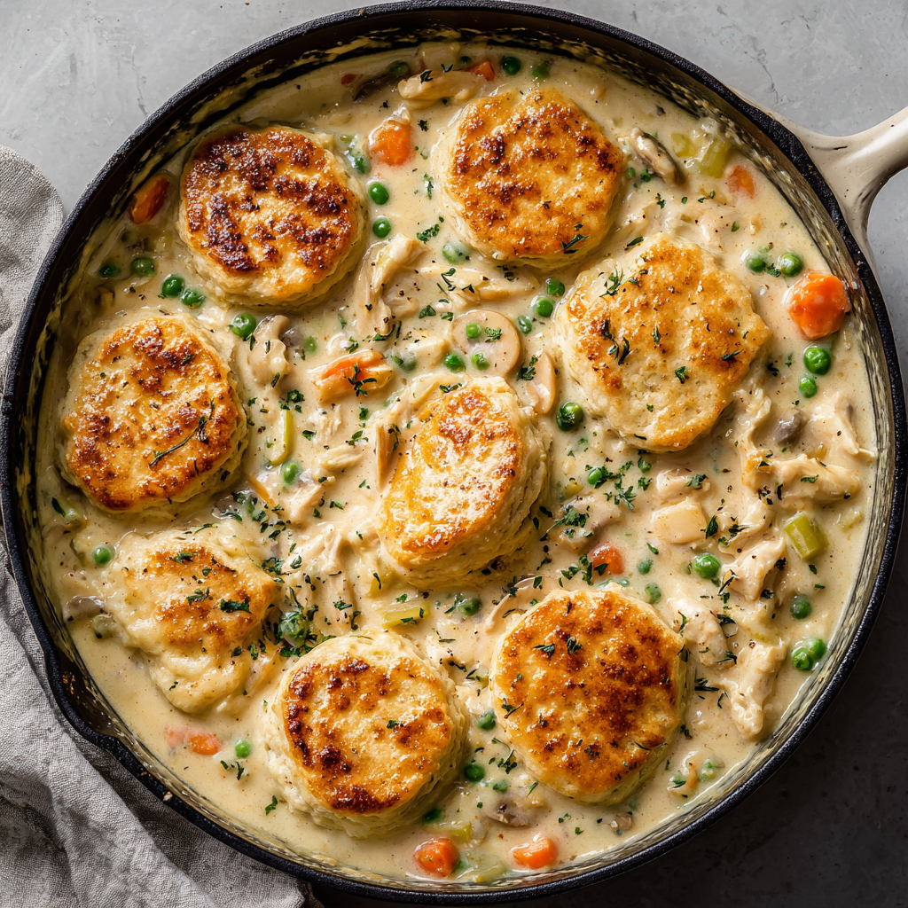 Creamy Chicken Pot Pie Filling : Perfect Over Biscuits or Mashed Potatoes