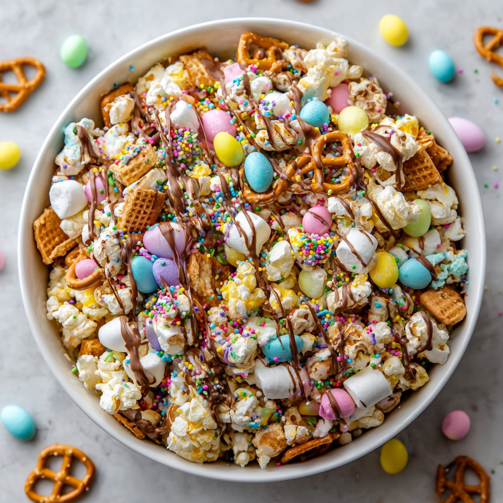 Easter Bunny Bait : Sweet, Salty & No-Bake Spring Snack Mix