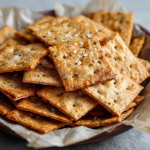 3-Ingredient Sourdough Crackers : Easy, Crispy & Perfect for Snacking