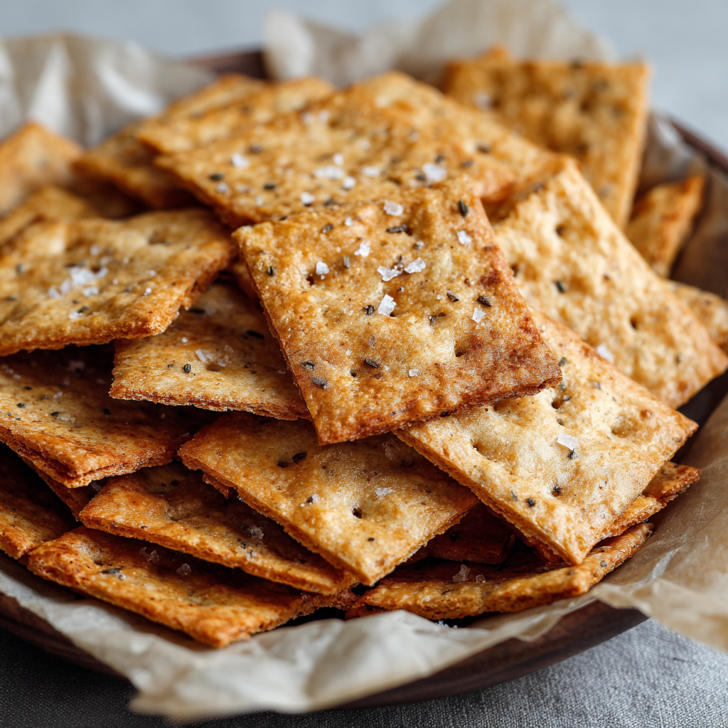 3-Ingredient Sourdough Crackers : Easy, Crispy & Perfect for Snacking