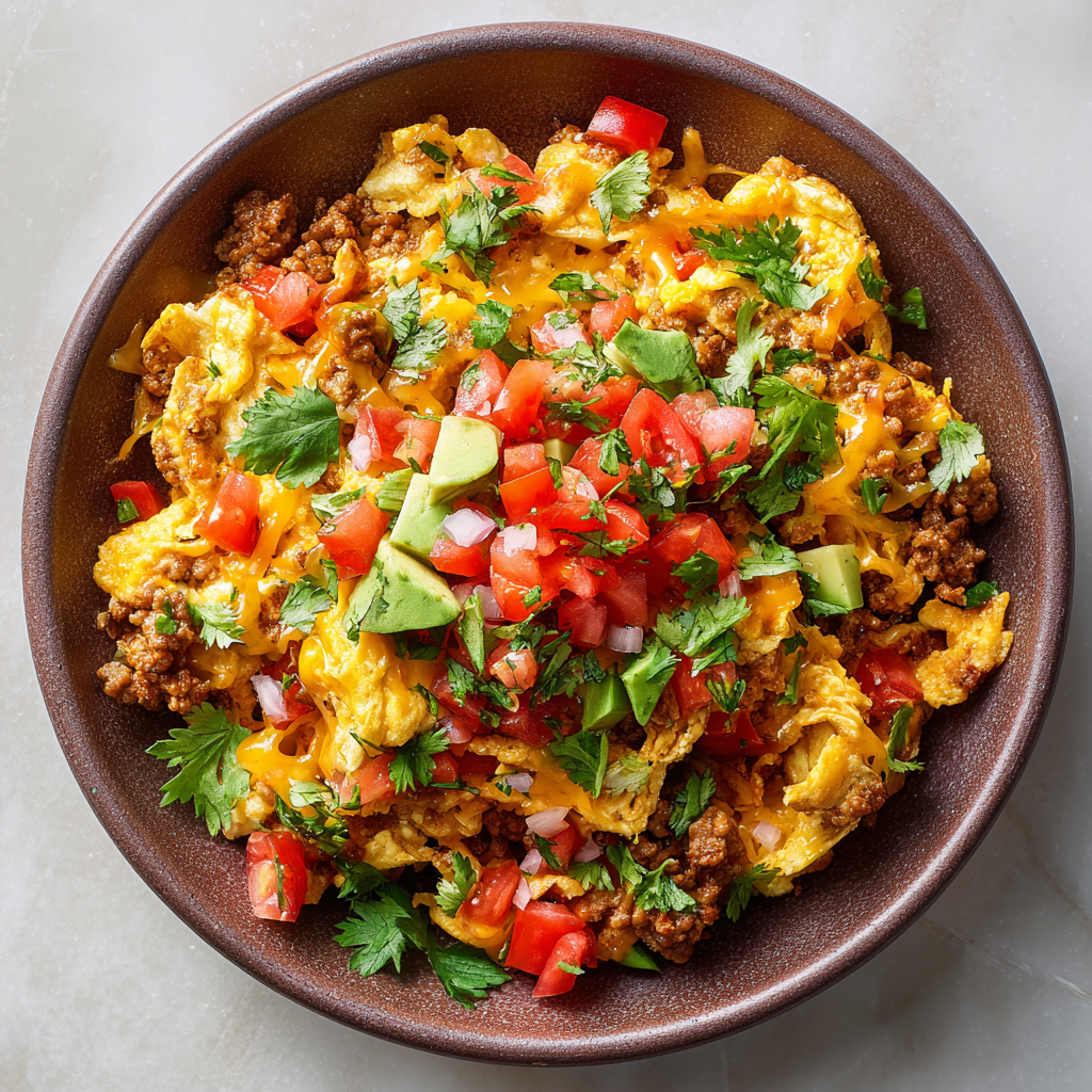 Taco Breakfast Scramble : Hearty, Flavor-Packed Morning Fuel