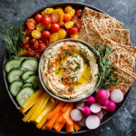 Hummus and Veggie Platter (Fresh, Colorful, and Crowd-Pleasing)