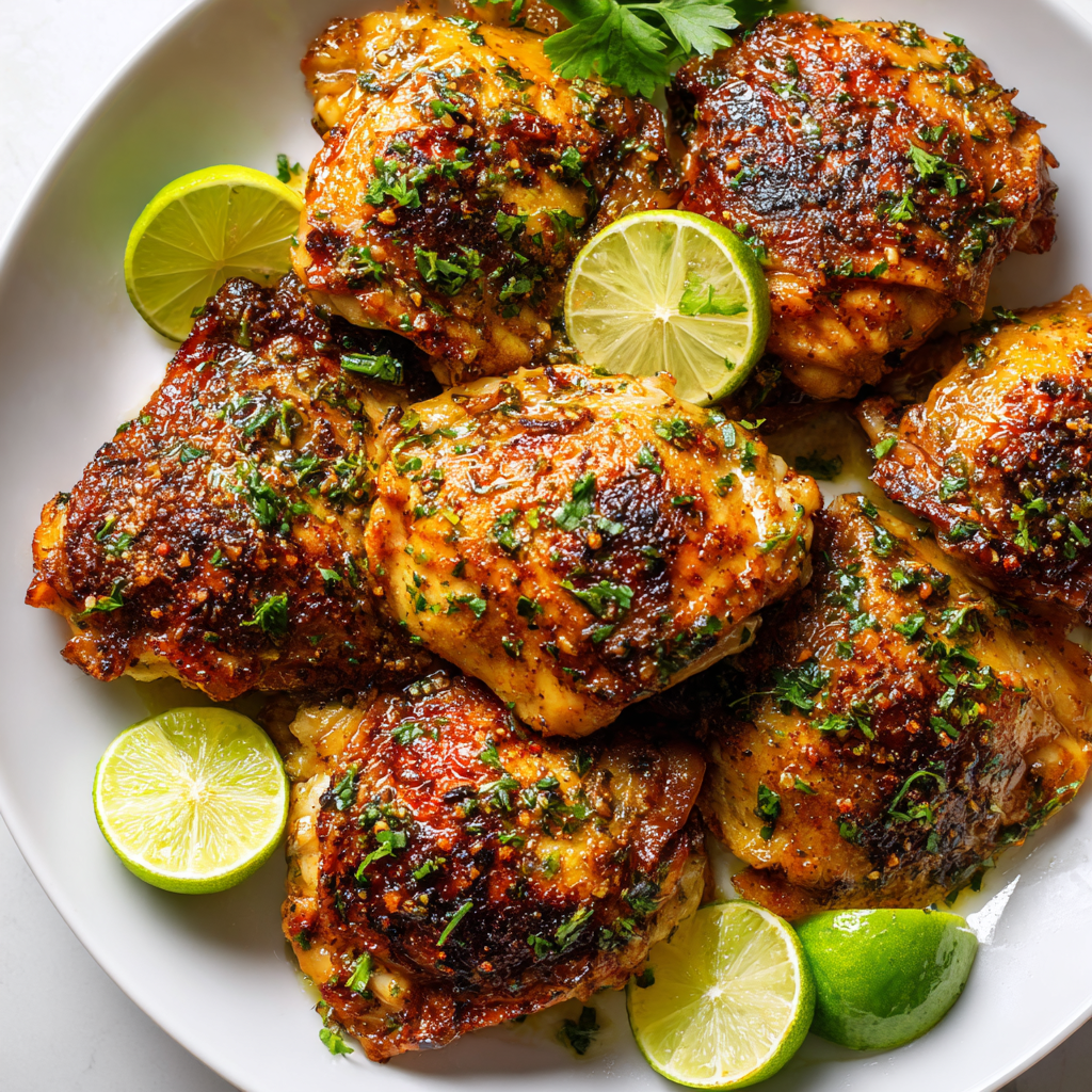 Garlic-Lime Chicken Thighs : Juicy, Zesty & Meal Prep-Ready