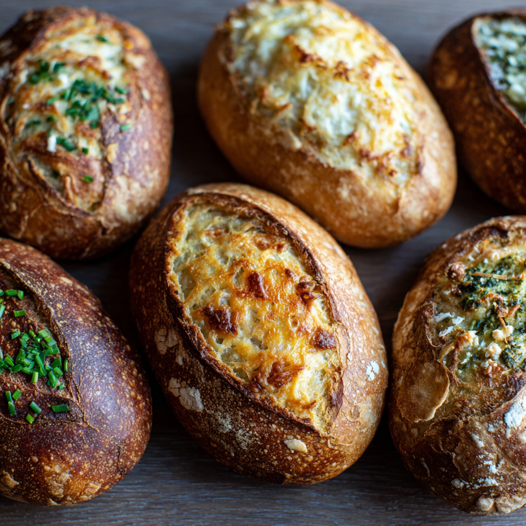 Mini Sourdough Loaves : 3 Flavors with One Dough