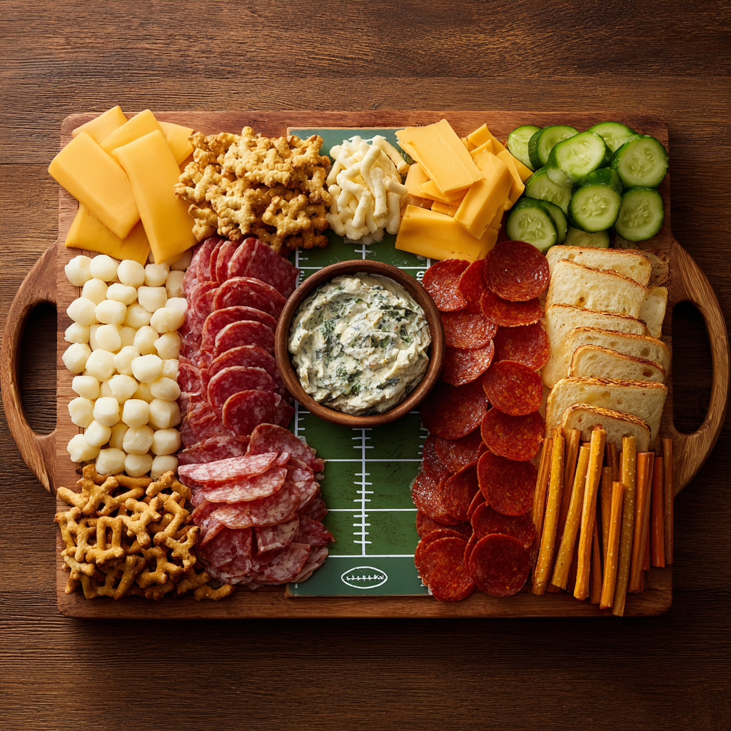 Gridiron Grazing Board : The MVP of Game Day Snacking