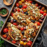 Mediterranean Chicken Breast Bake with Tomatoes, Olives & Feta