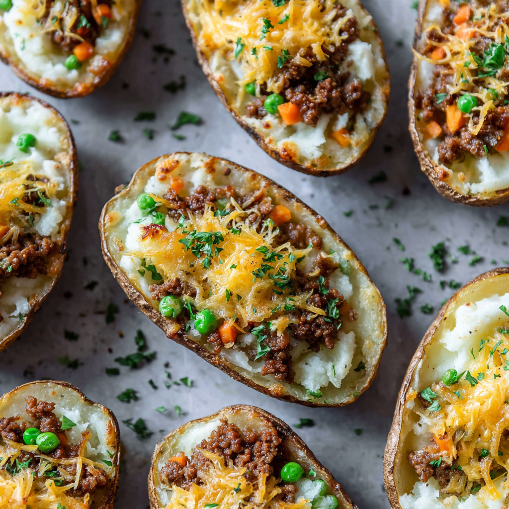 Shepherd’s Pie Potato Skins : A Comfort-Food Mashup You’ll Love