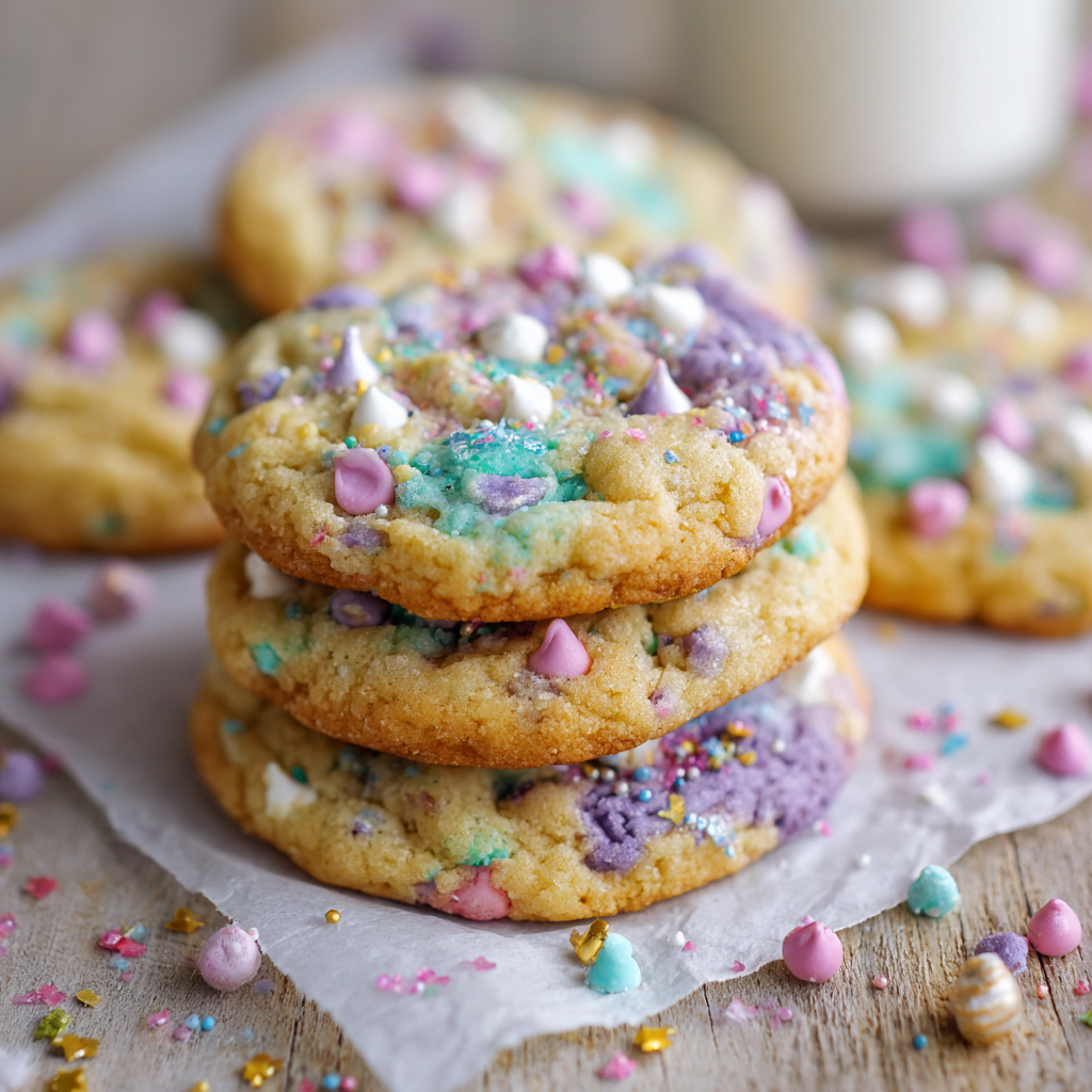 Magical Color-Changing Unicorn Chip Cookies for Kids’ Parties
