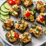 Salmon Rice Seaweed Bites : High-Protein Sushi Snack Remix