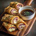 French Dip Tortilla Roll Ups: Easy, Cheesy, and Dippable Snack Bites