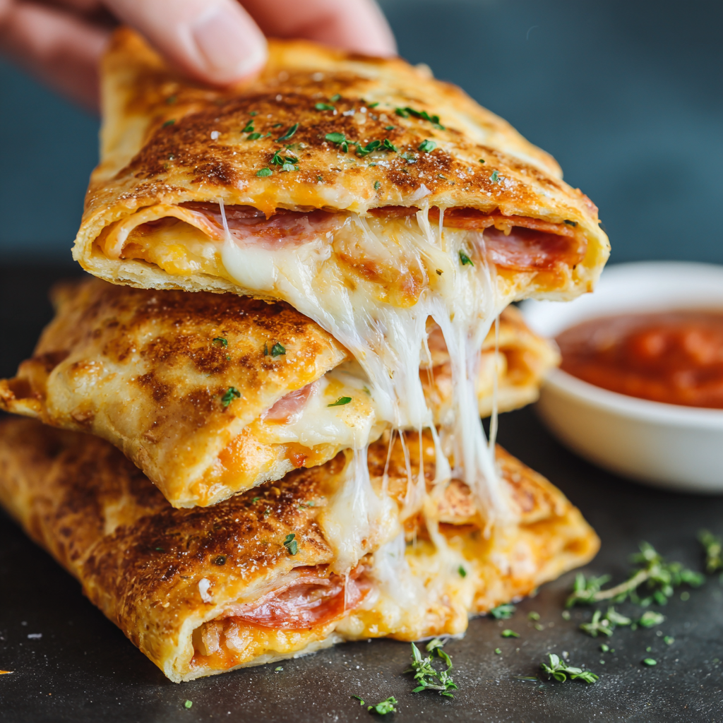 High Protein Pizza Pockets (Cheesy, Savory & Meal Prep Friendly)