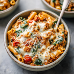 Deconstructed Cheesy Baked Ziti Bowls : Vegan & High Protein Comfort