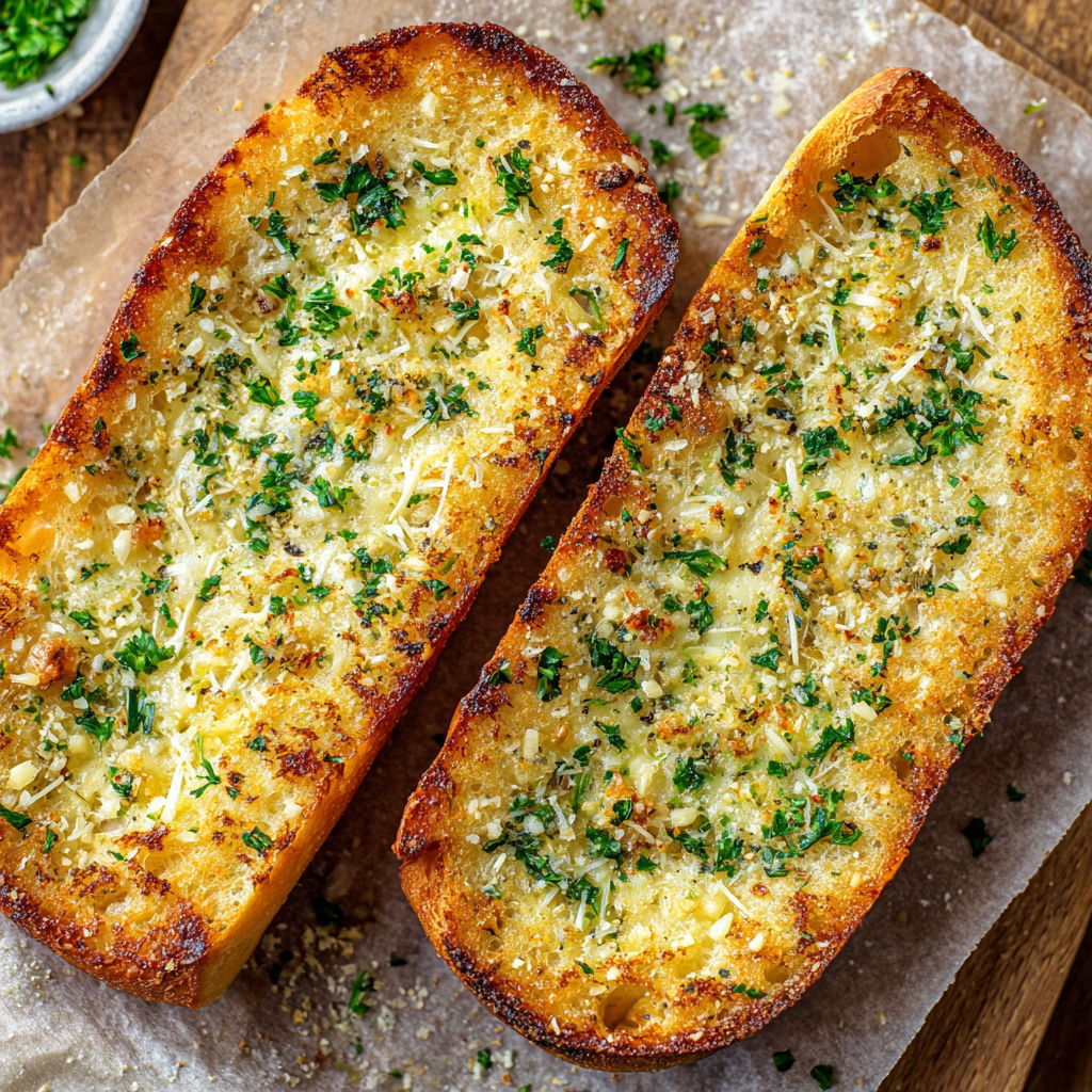 Homemade Garlic Bread Recipe : Crispy, Buttery, and Irresistible
