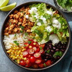Ground Chicken Burrito Bowls : Quick, Fresh, and Packed with Flavor