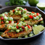 Avocado-Cucumber Salsa Chicken : Light, Fresh & Summer-Ready