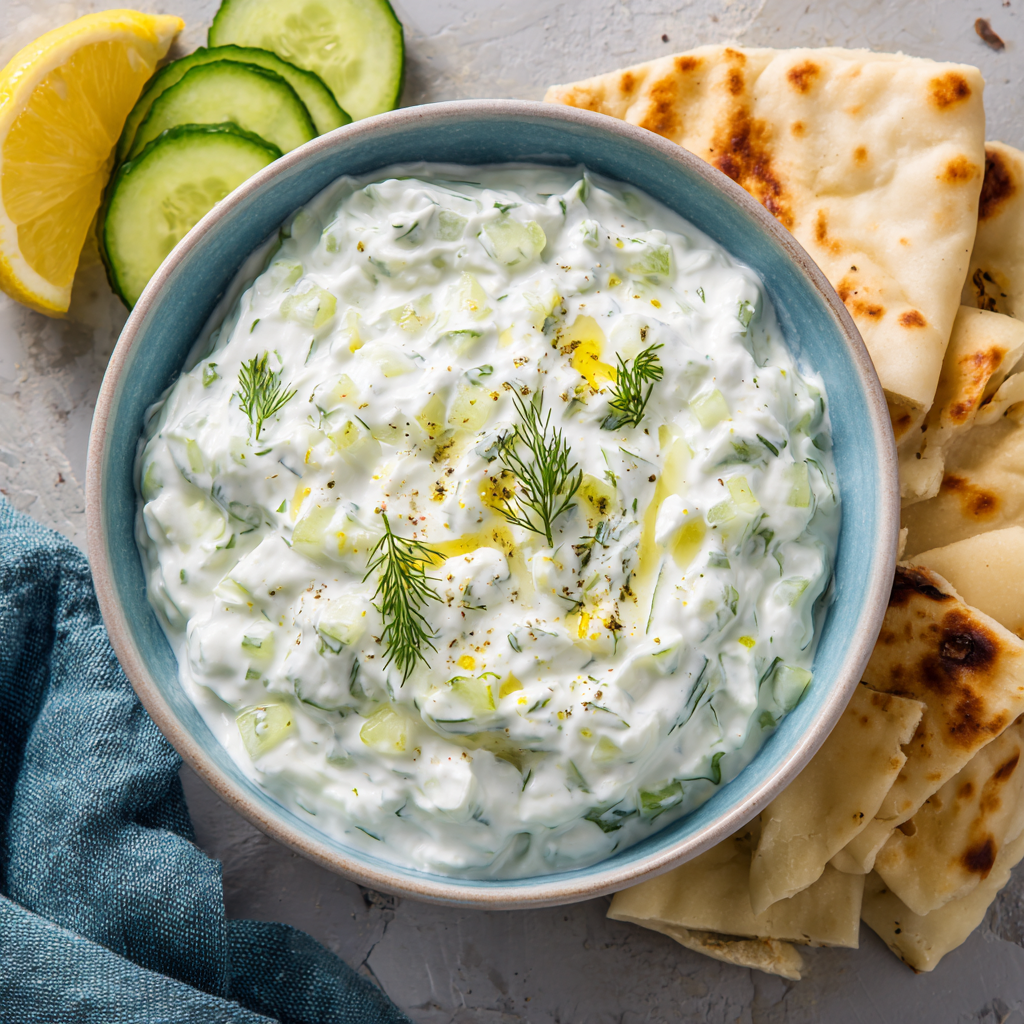 Tzatziki Sauce : Cool, Creamy & Full of Mediterranean Flavor