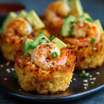 Spicy Shrimp Crispy Rice Cups : Crunchy, Creamy, and Packed with Heat