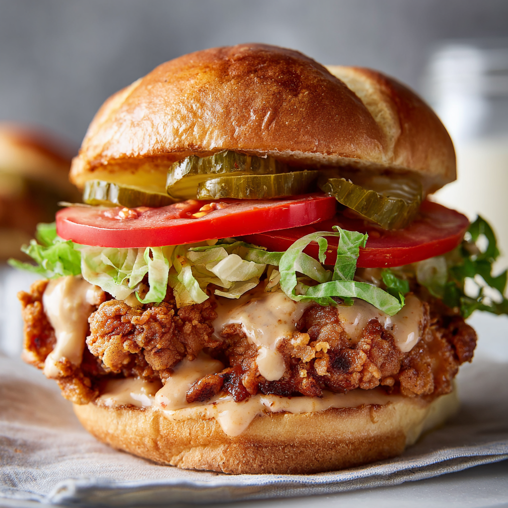 Fried Chicken Sandwich (with Pickle Brine)