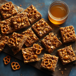 Caramel Pretzel Granola Bars