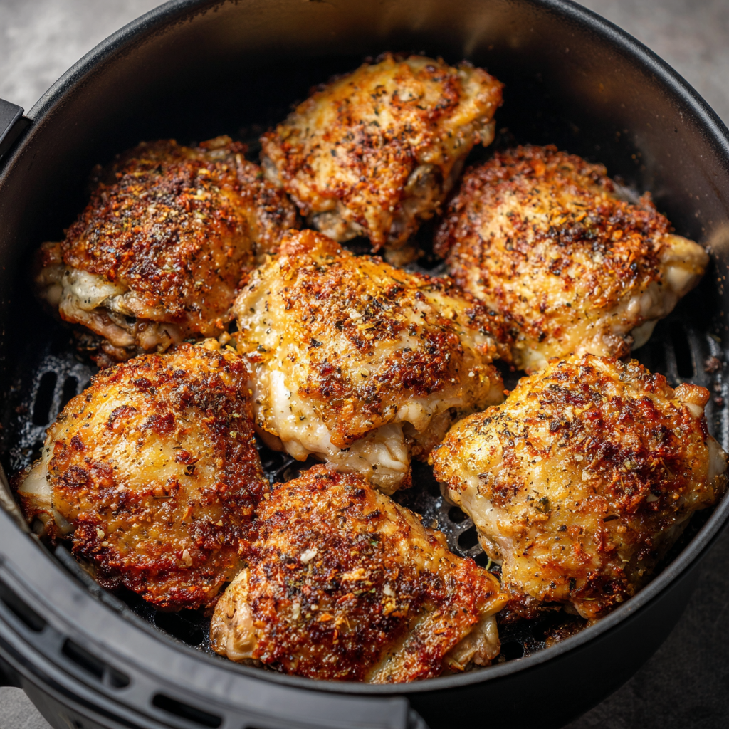 Crispy Air Fryer Chicken Thighs