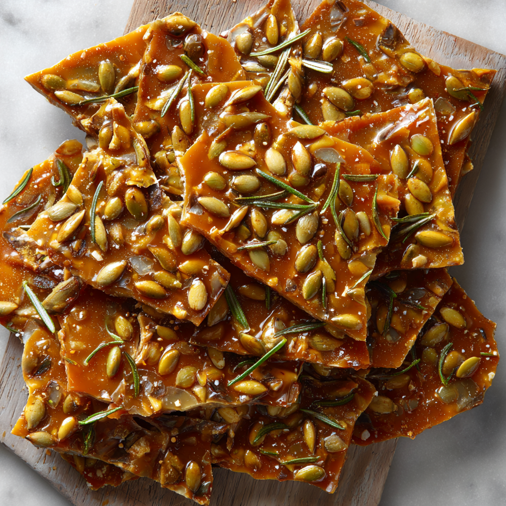 Rosemary-Pumpkin Seed Brittle