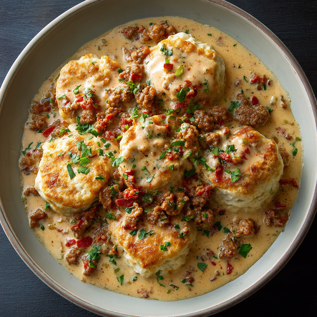 Biscuits and Chorizo Gravy
