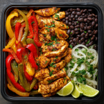 Healthy Chicken Fajitas Meal Prep