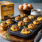 Pumpkin Breakfast Meatball Muffin Cups