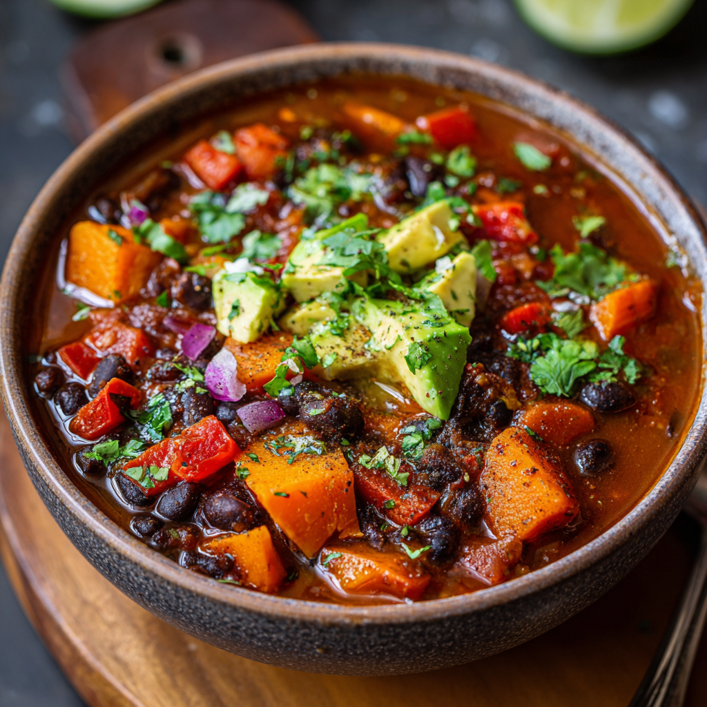 Black Bean Sweet Potato Chili