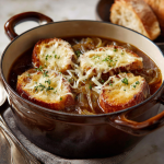 French Onion Soup with Gruyère Toasts