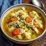 Cauliflower Chicken Soup