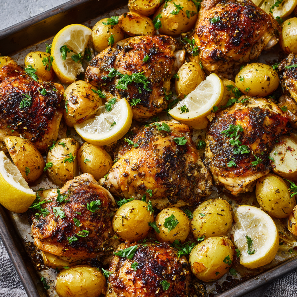 Greek Lemon Chicken and Potatoes