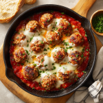 Mozzarella-Stuffed Meatballs