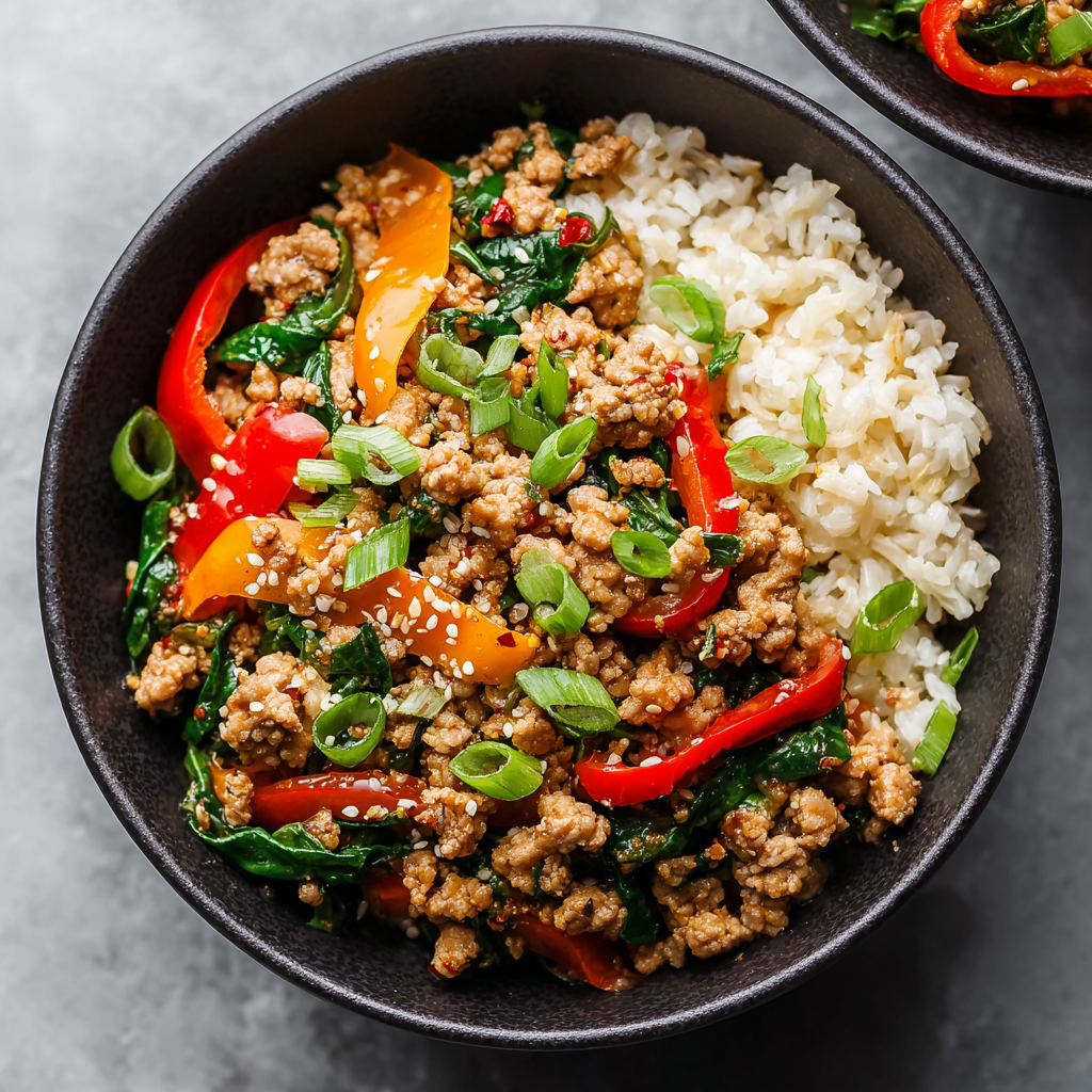 Ground Turkey Stir Fry Meal Prep