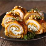 Pumpkin Cream Cheese Chicken Roll-Ups