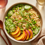 Chilled Peach Ramen Prep Bowls