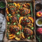 Sweet Heat Peach Chicken & Wild Rice Trays