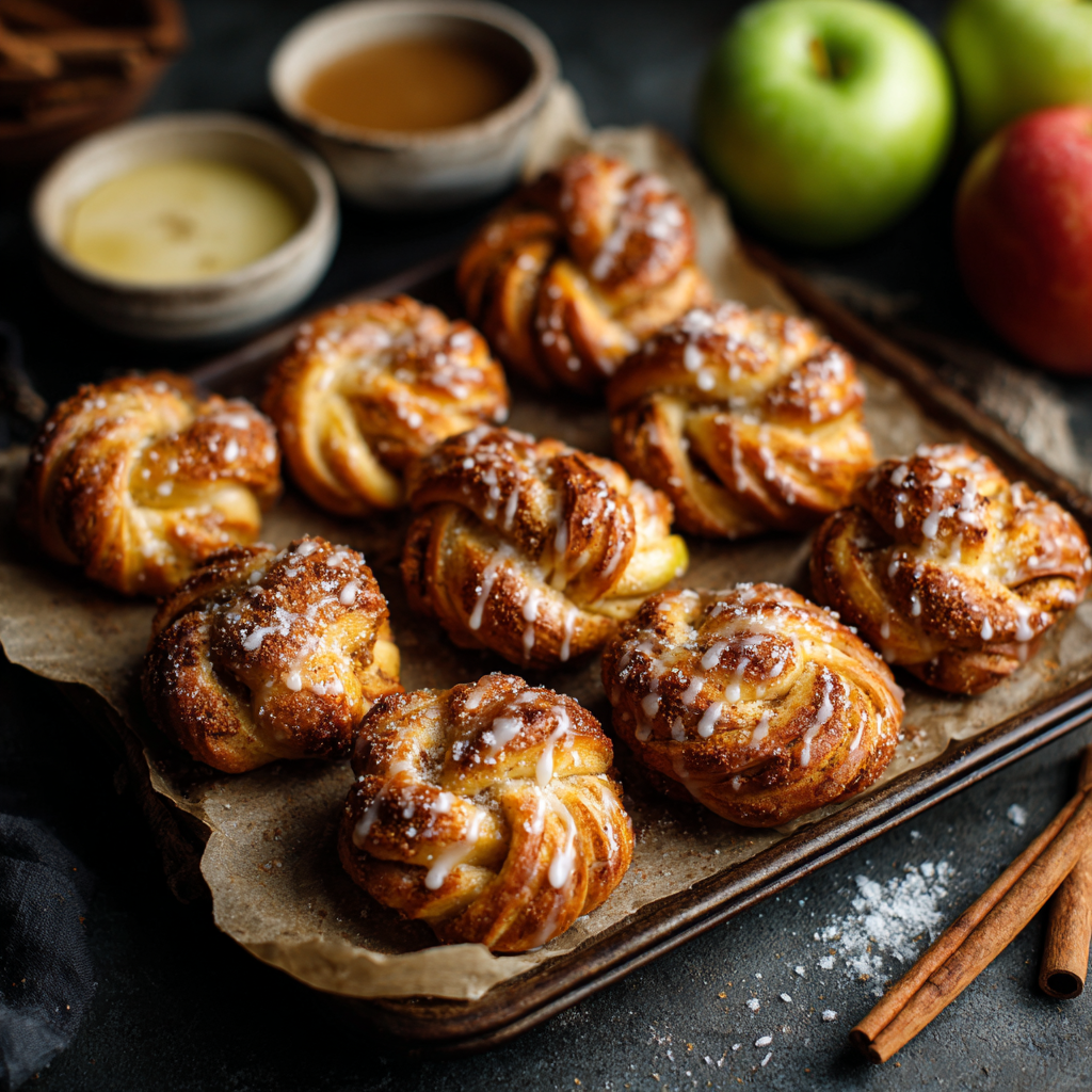 Spiced Apple Cider Pretzel Knots