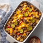 Loaded Cheeseburger Casserole Meal Prep