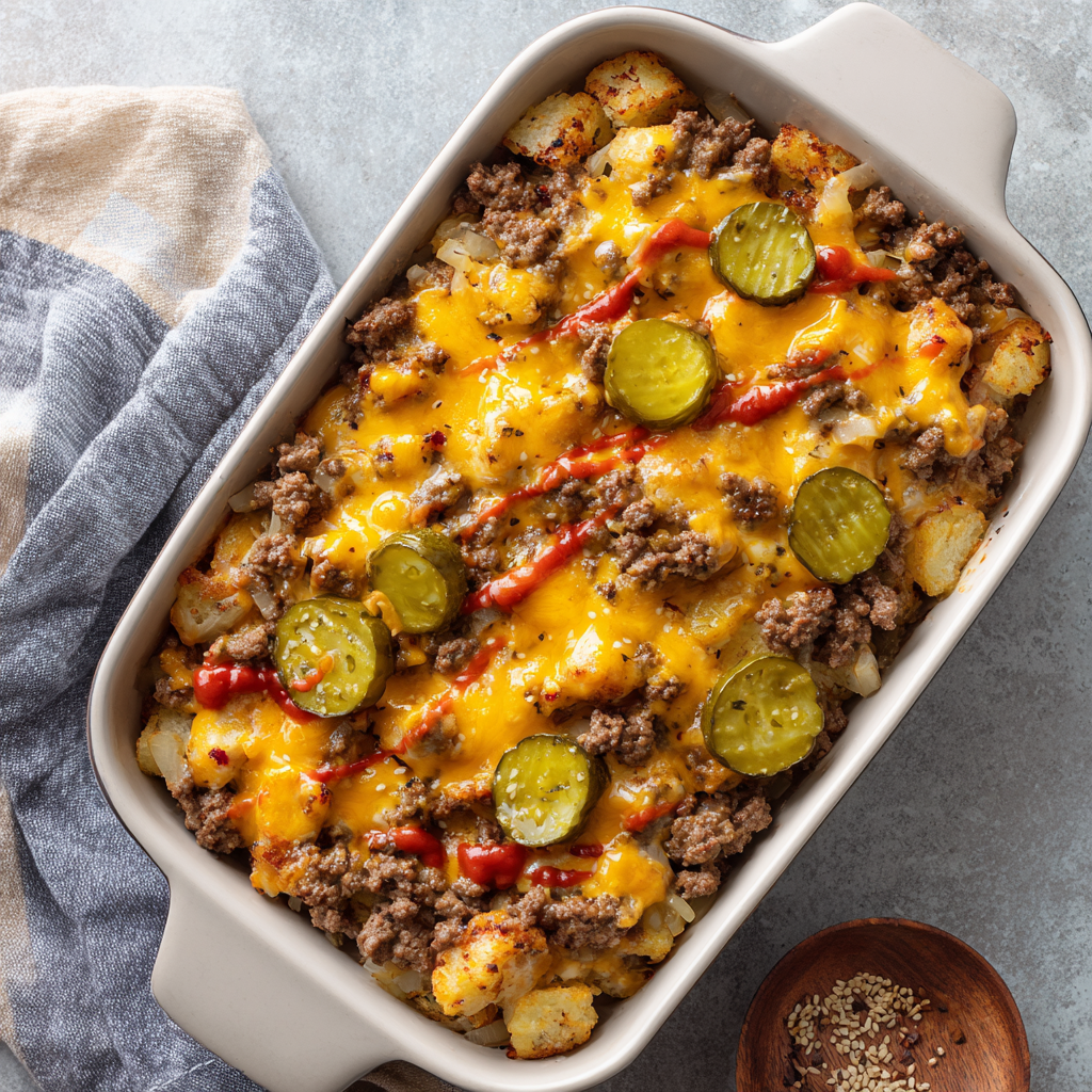 Loaded Cheeseburger Casserole Meal Prep