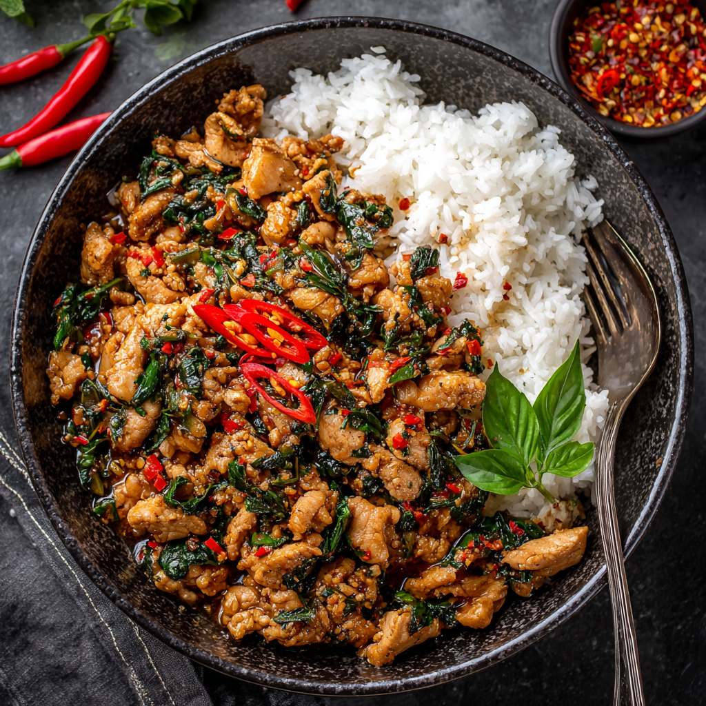 Spicy Thai Basil Chicken