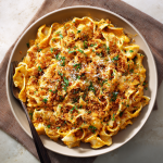 Pumpkin Pasta with Spicy Breadcrumbs