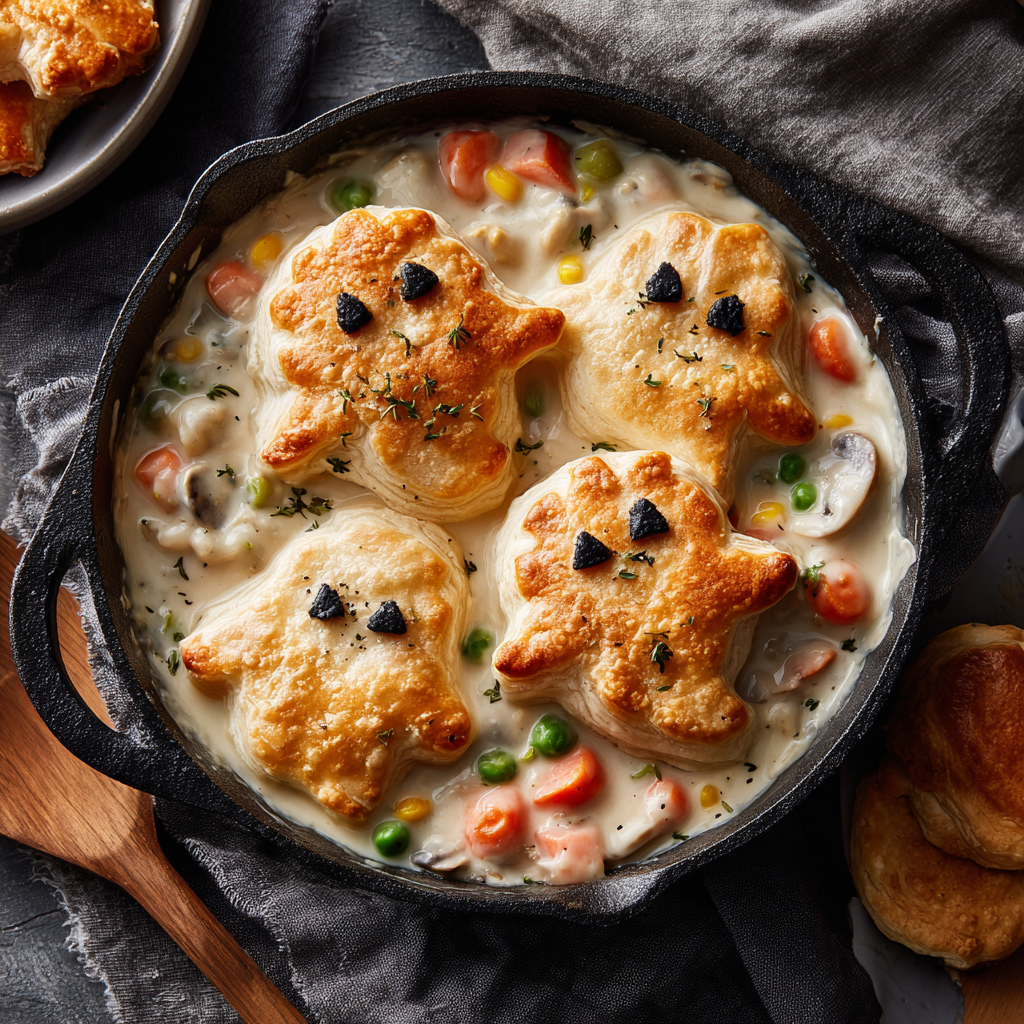 Ghostly Chicken Pot Pie