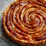 Cinnamon Sugar Spiral Pie with Apple Butter Glaze