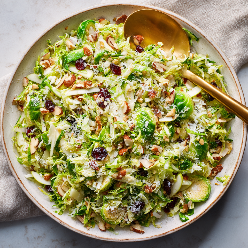 Shaved Brussels Sprouts Salad
