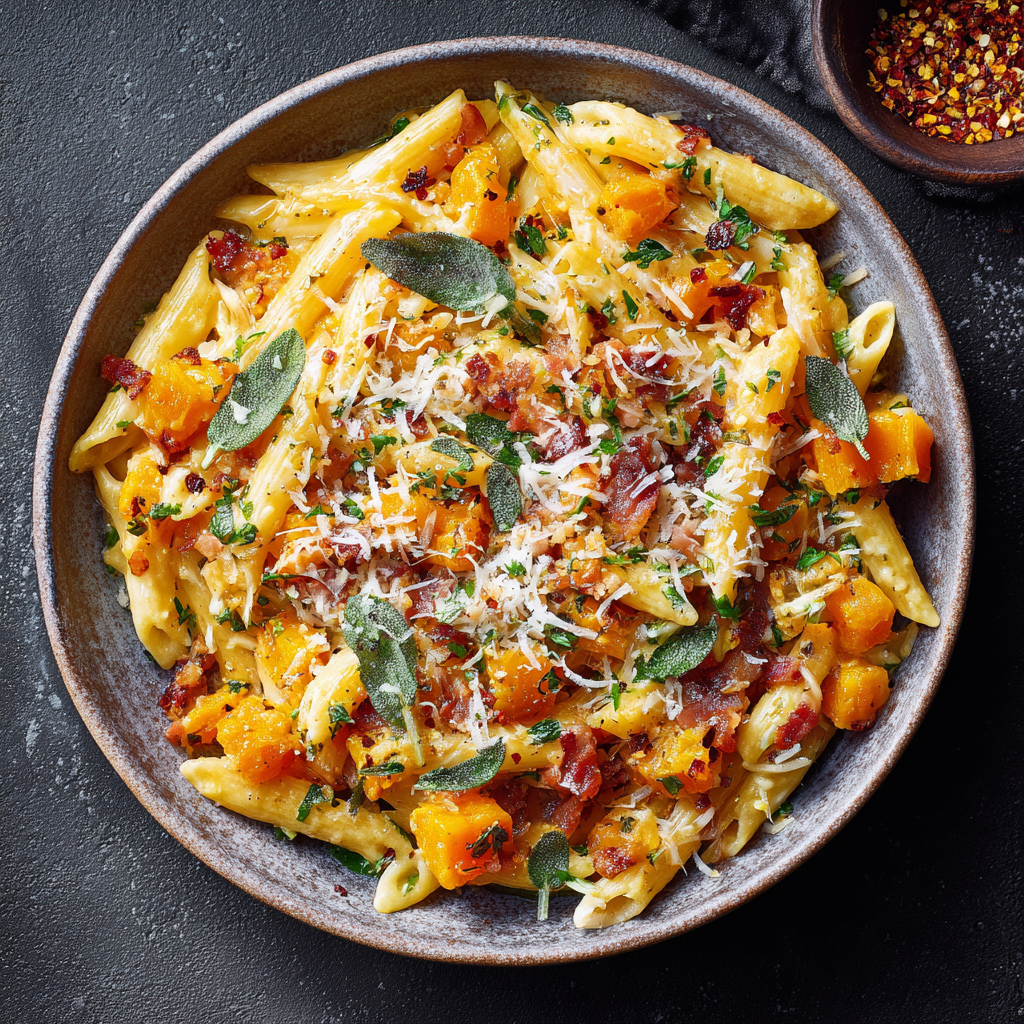 Pancetta & Butternut Squash Pasta