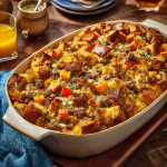 Savory Harvest Squash & Sausage Casserole